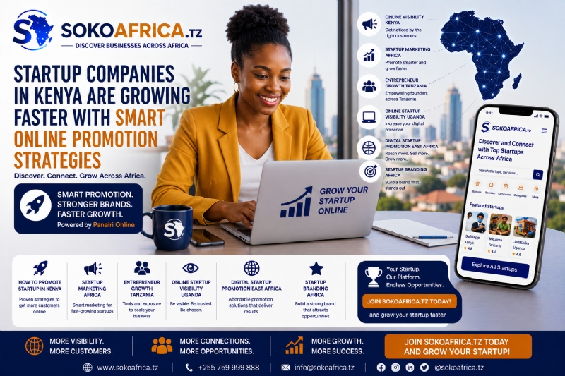 Startup Companies in Kenya Are Growing Faster with Smart Online Promotion Strategies, Discover Businesses Across Africa – Powered by Panairi Online